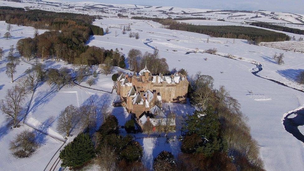 Weather watcher SherlockHounds took this photo of Thirlestane Castle, near Lauder in the Scottish Borders