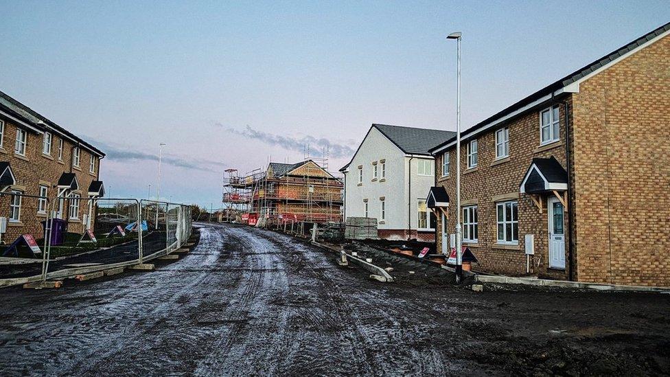 fenced-off streets