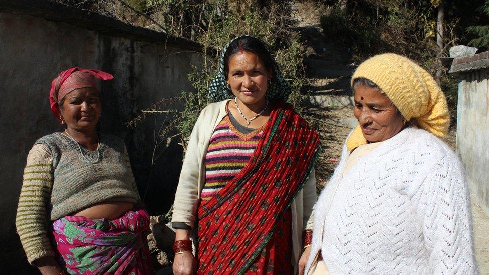 Kalawati Devi Rawat with members of women's patrol group