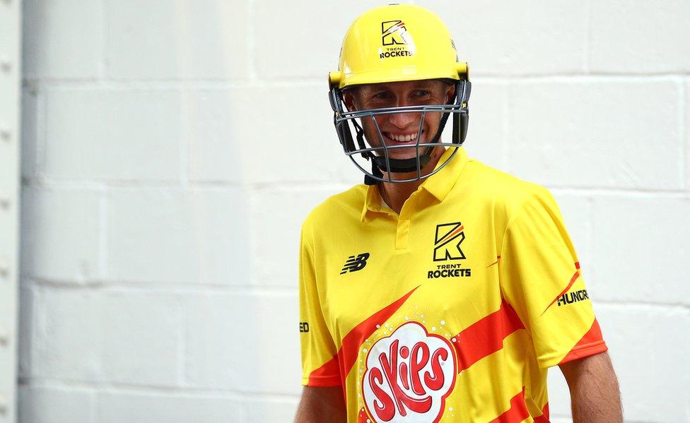 Joe Root in Trent Rockets' kit