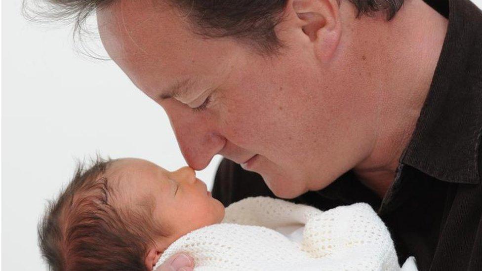 David Cameron and daughter Florence in 2010