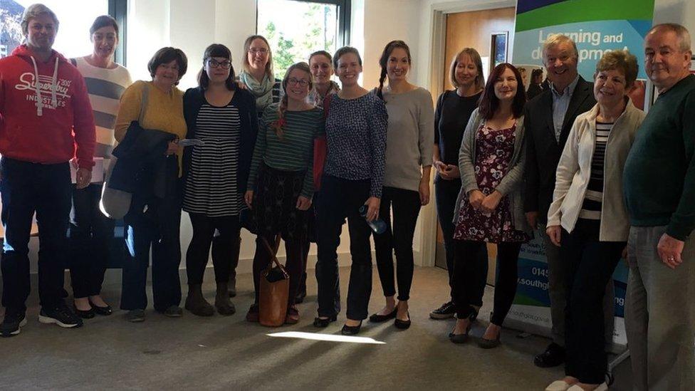 Parents and staff from Rocking Horse Day Nursery