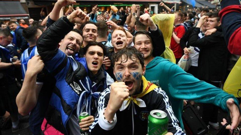 Scotland fans in London