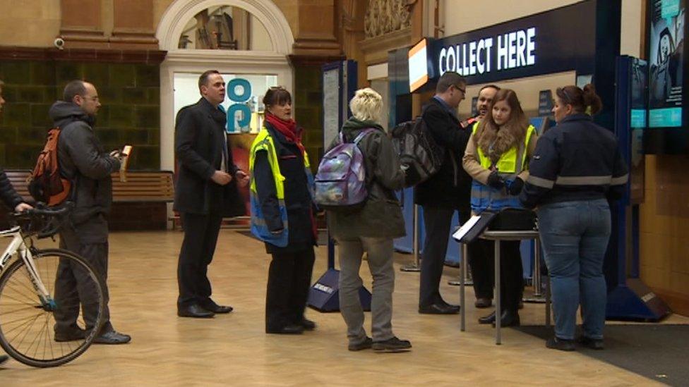 Nottingham Railway Station on Sunday