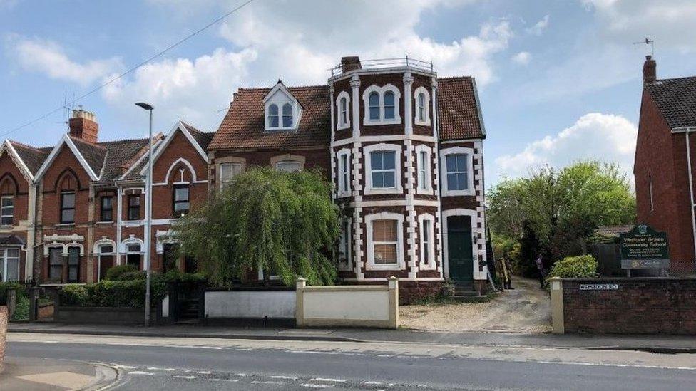 The building in Wembdon Road, Bridgwater