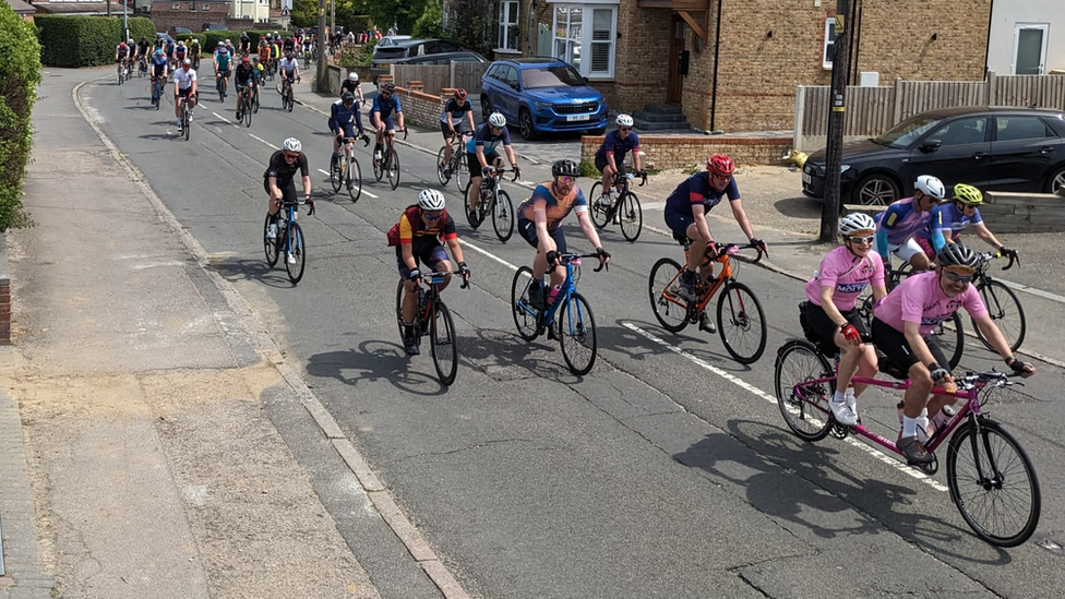 Cyclists in Writtle