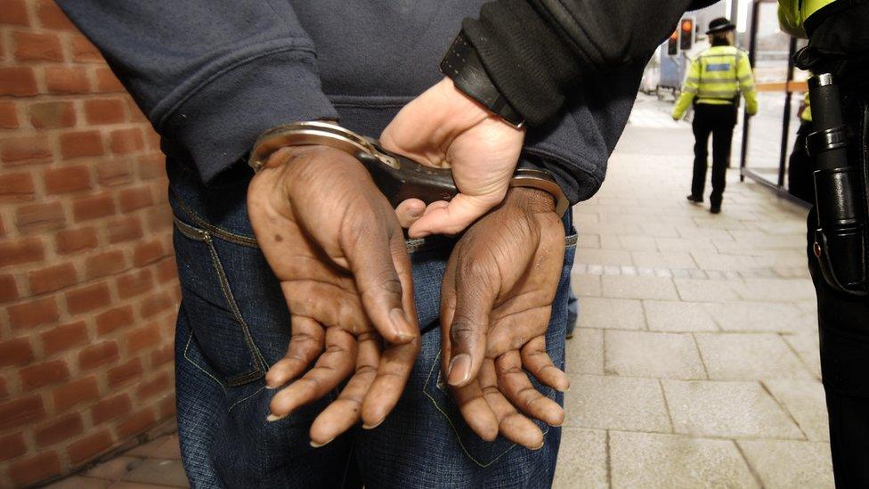 Man in handcuffs