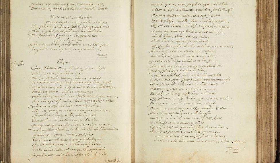 John Donne manuscript