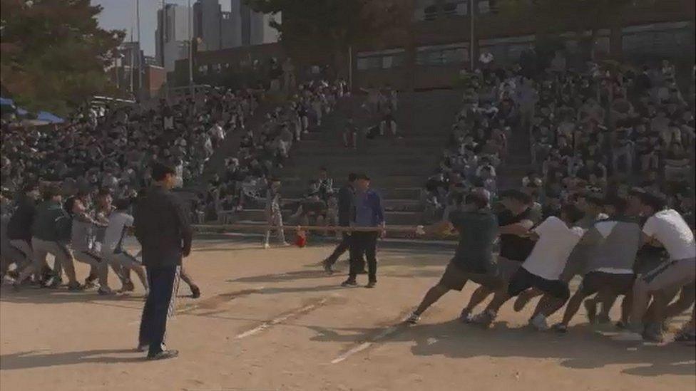 School sports day at Dankook University High School