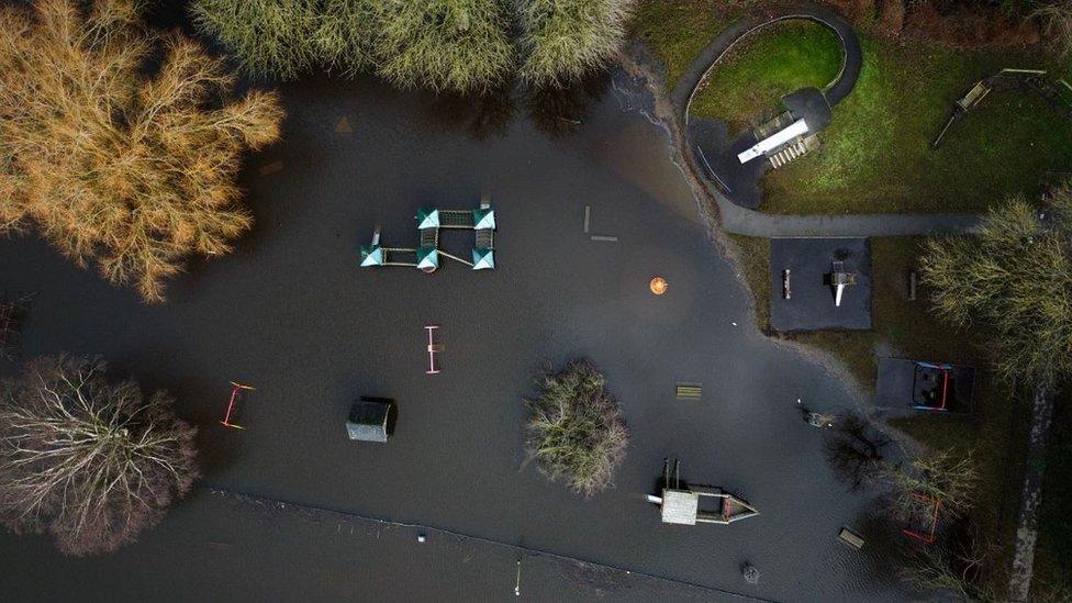 Flooded Rowntree Park