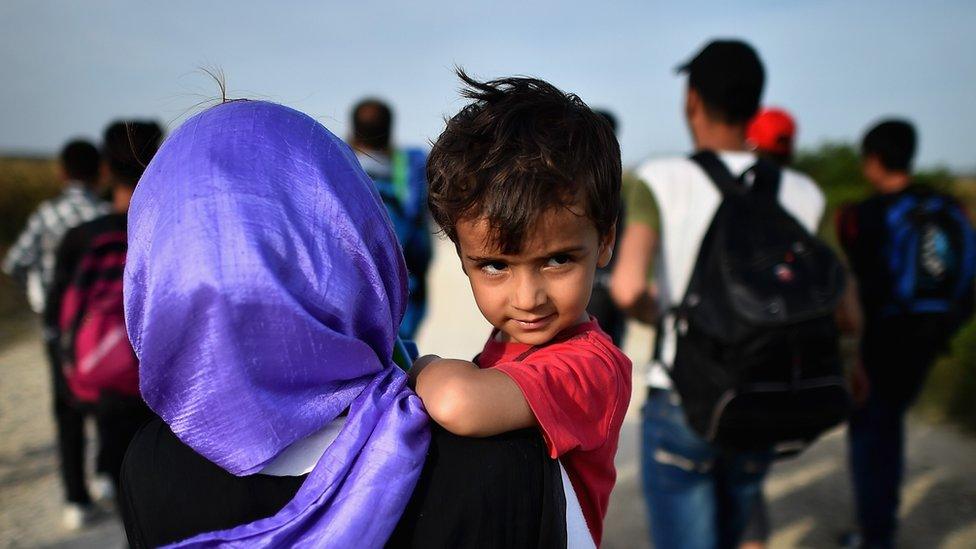 Migrants from Syria, Pakistan and Afghanistan arrive in Croatia, 16 September