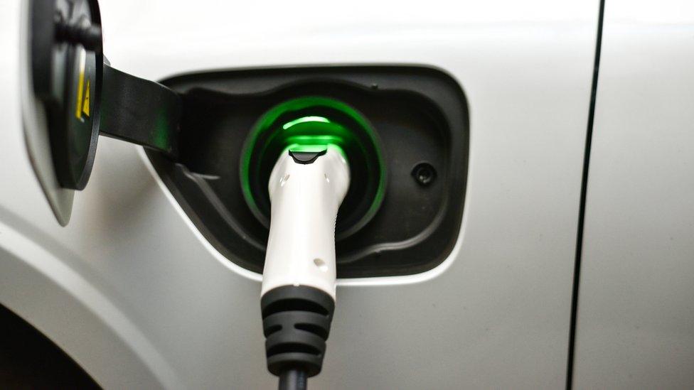 Stock image of an electric charger