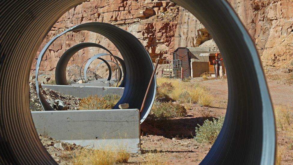 A Utah mine that used to provide uranium to the Russian-owned Uranium One processing mill.