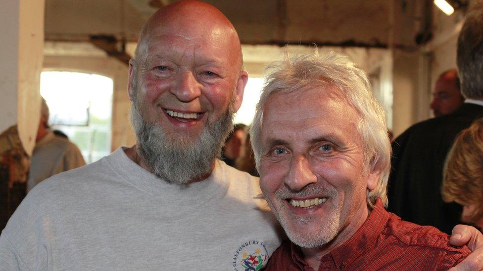 Michael Eavis and Bob Wilson