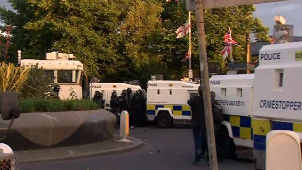 The cost of policing the protest at Twaddell Avenue is estimated to be in the region of £300,000 per week.