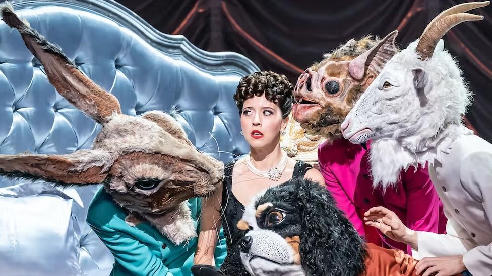 A scene from Richard Jones's latest production of Handel's fantastical 1735 opera seria