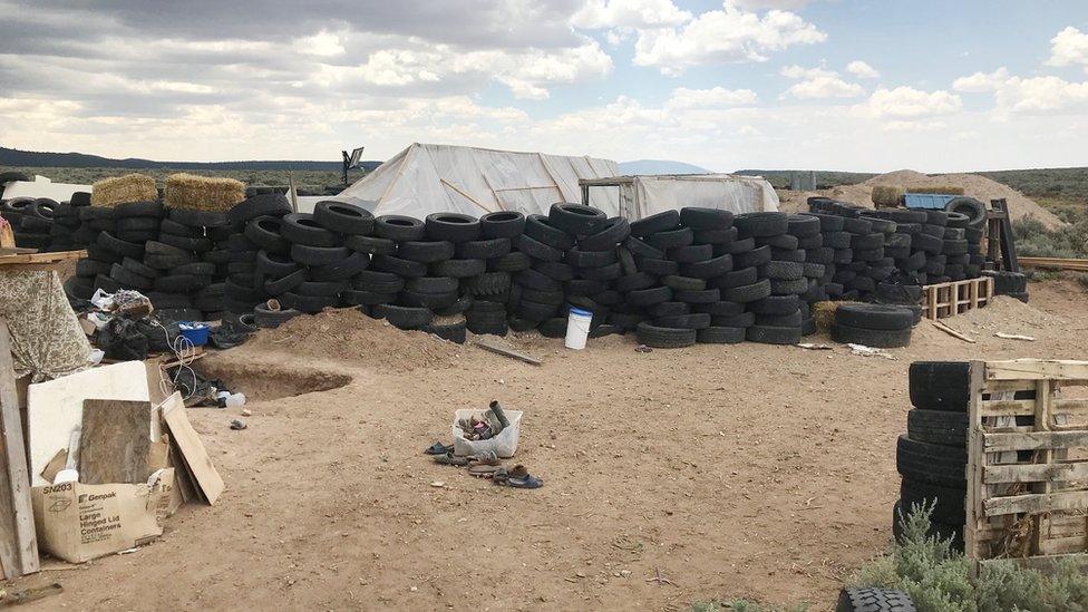 The remote compound in New Mexico August 2018