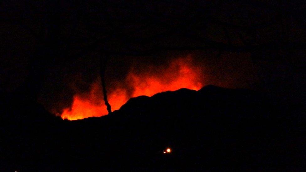 The fire on Llyn Cregennen