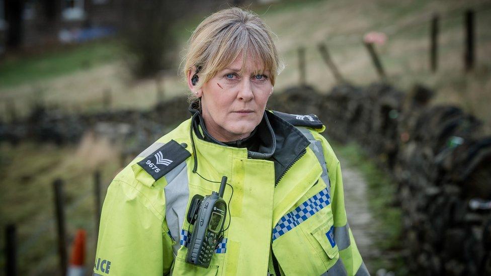 Sarah Lancashire appearing in Happy Valley