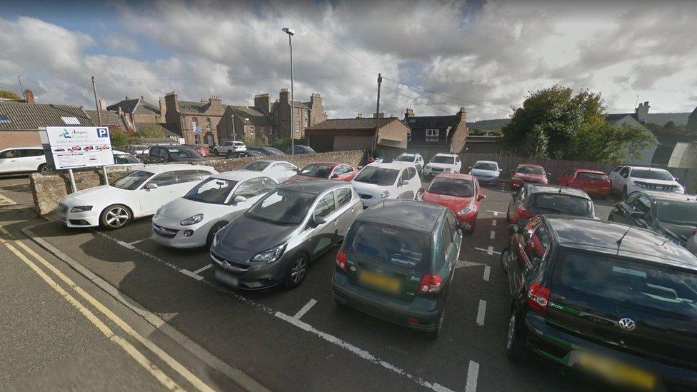 car park at Maisondieu Lane West in Brechin