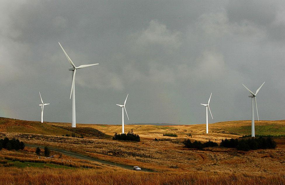 Wind farm in mid Wales