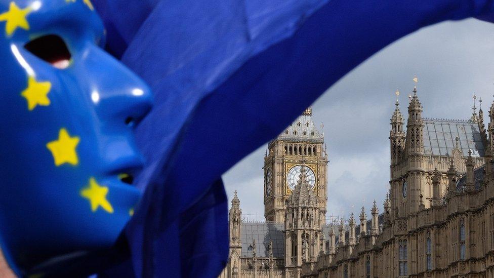 EU flag at Parliament