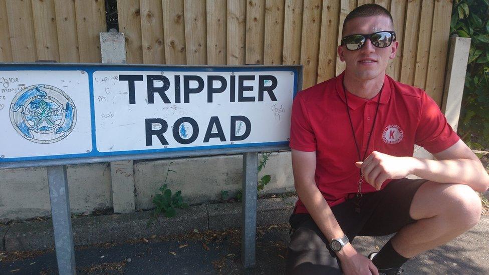 Sam Smedley on Trippier Road