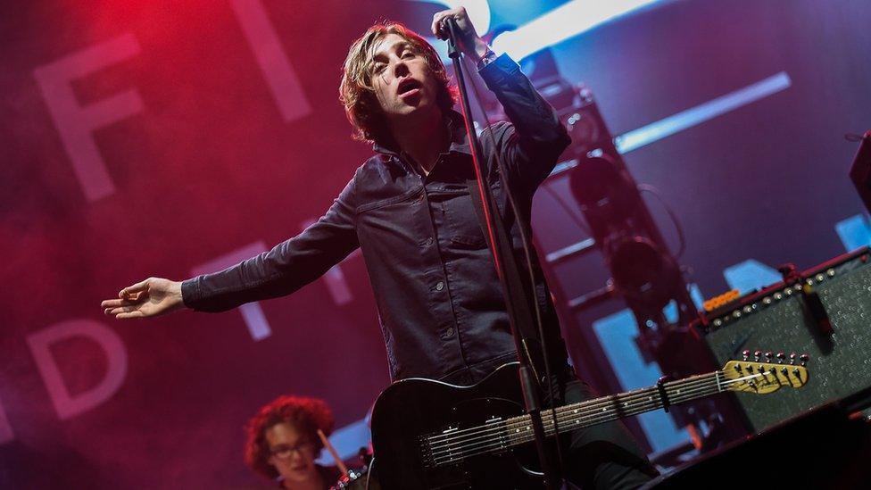 Catfish and the Bottlemen on stage in Reading