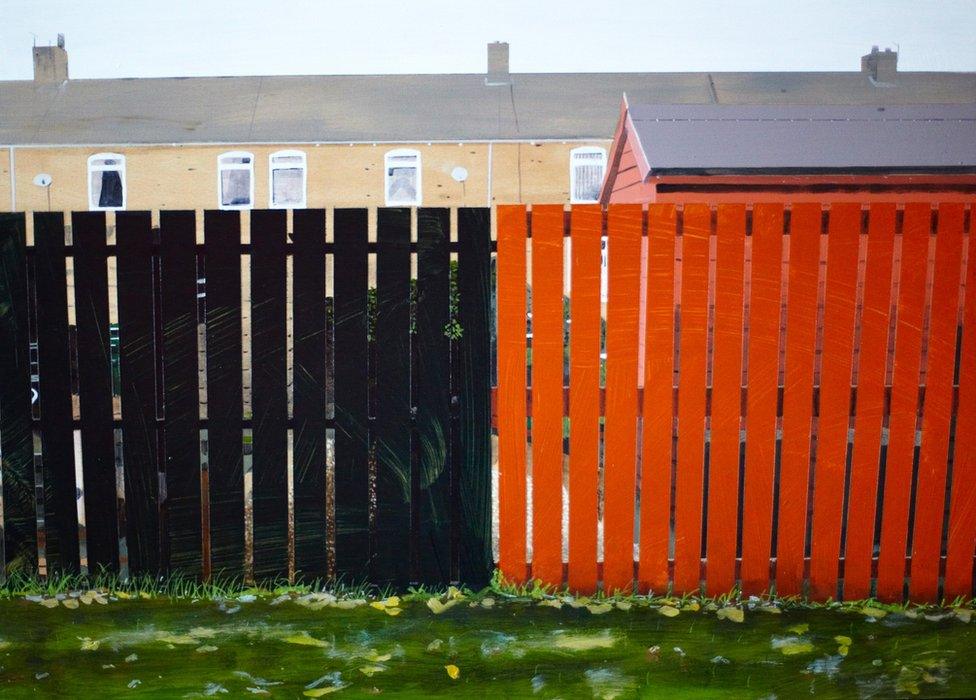 Untitled Fence Painting