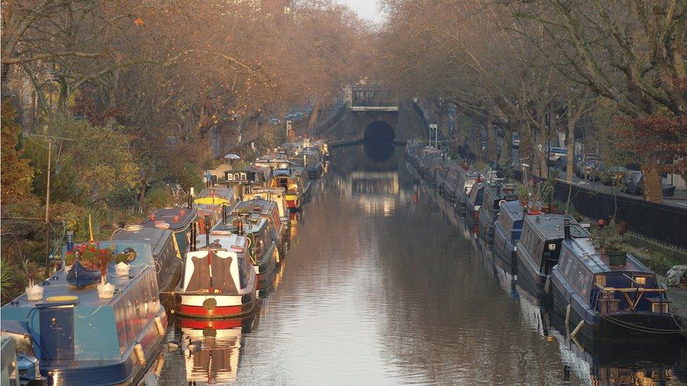 Canal boats in Little Venice