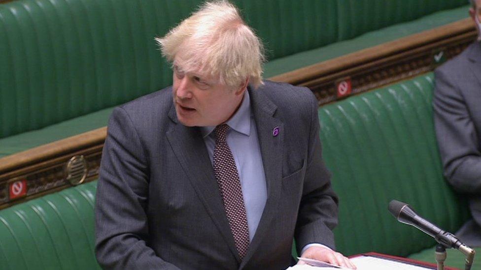 Boris Johnson at PMQs