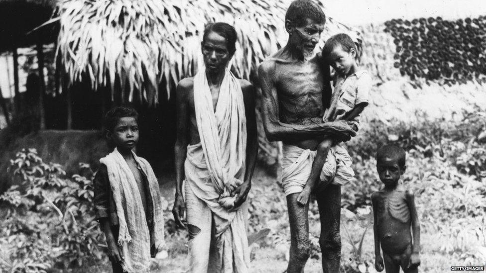 Famine victims in Bengal, November 1943