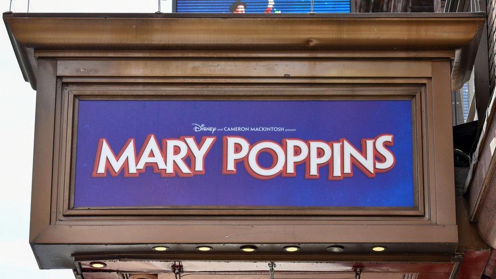 Mary Poppins theatre sign