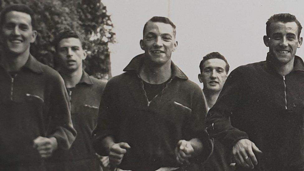 Tony Claypole running with team mates