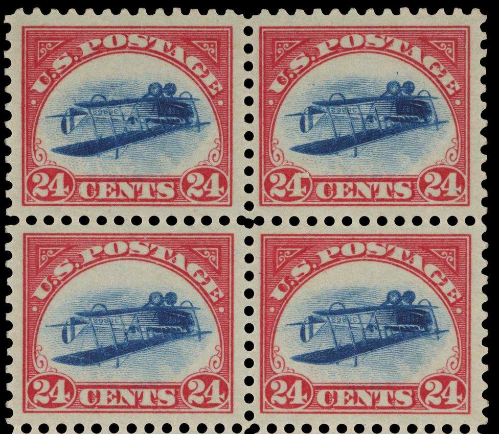 The 24-Cent Inverted Jenny Plate Block