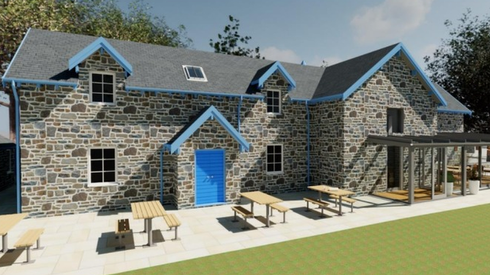 Artists' impression of hub planned for Kinloch Rannoch