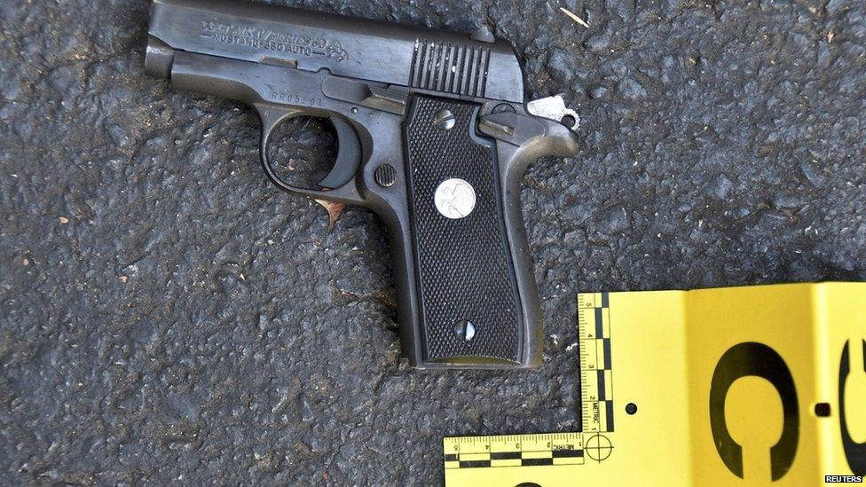 A pistol that police said was in the possession of Keith Lamont Scott is seen in a picture provided by the police in Charlotte, North Carolina, September 24, 2016