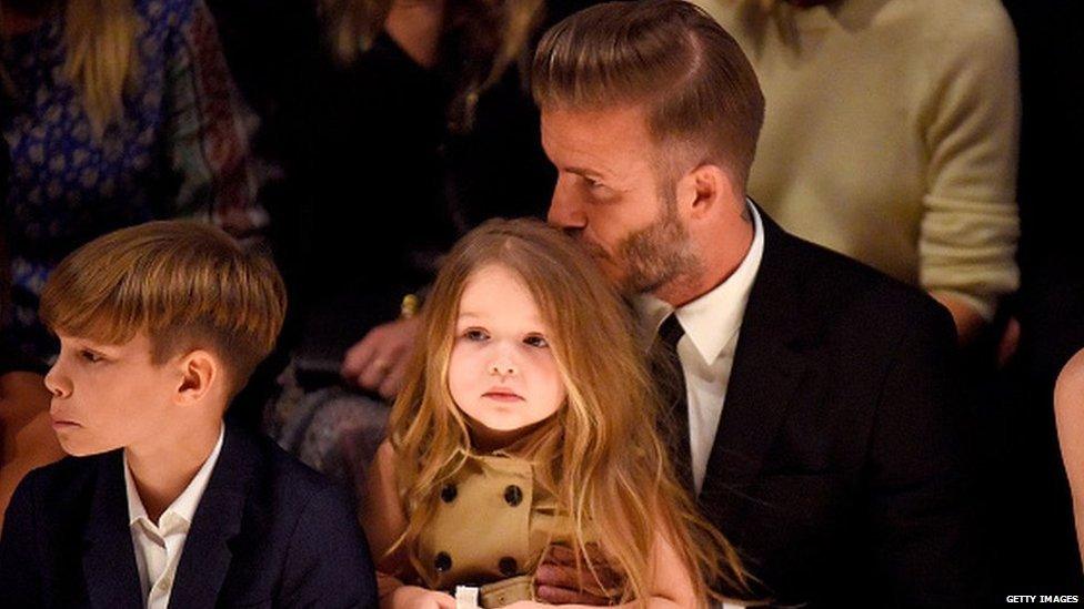 David Beckham defends giving four-year-old daughter dummy - BBC News
