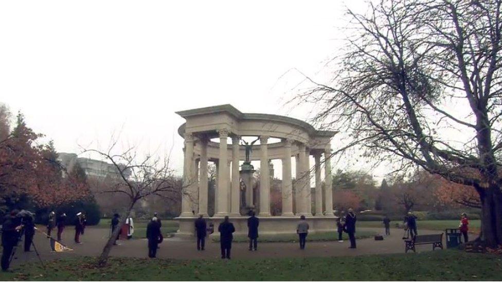 National service of remembrance was held in Cardiff