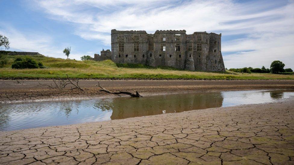 Carew River at Carew Castle