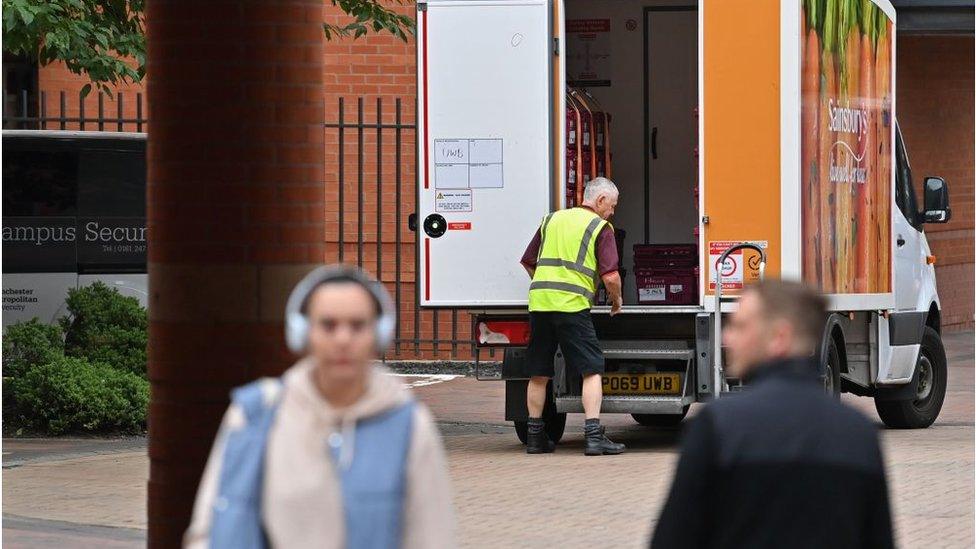 sainsburys delivery van