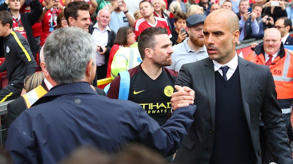 Jose Mourinho and Pep Guardiola