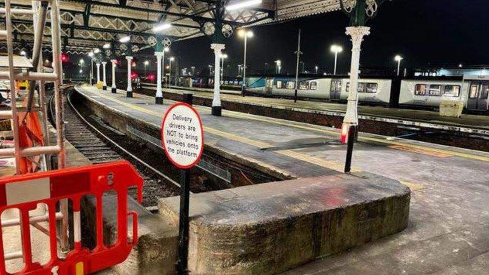 Platform one at Hull Paragon Station