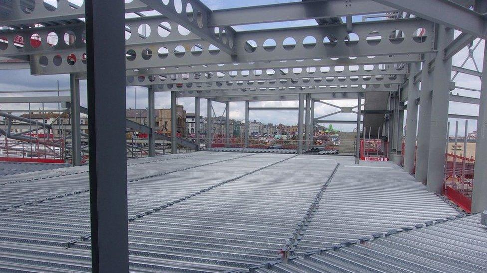 The construction of the Marina Centre in June 2021