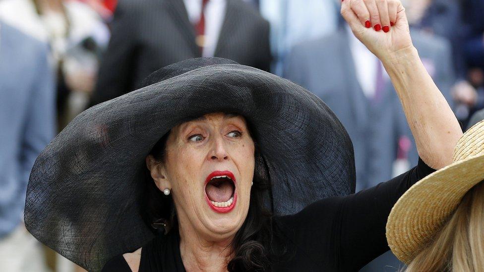 Ladies Day during the 2016 Investec Epsom Derby Festival at Epsom Racecourse