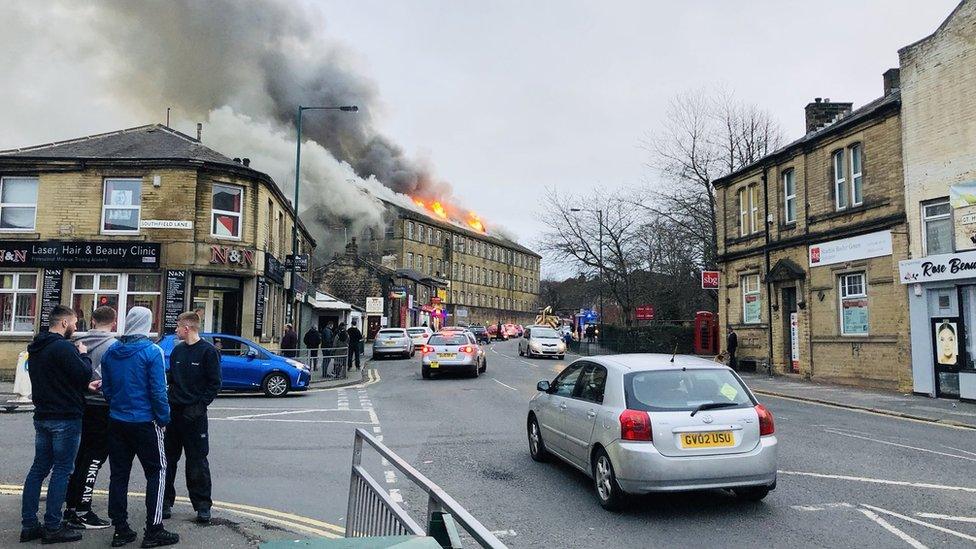 Fire in Bradford