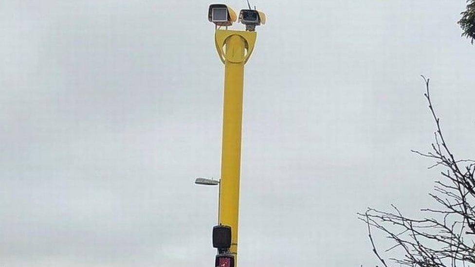 Speed camera on Dartmouth Road