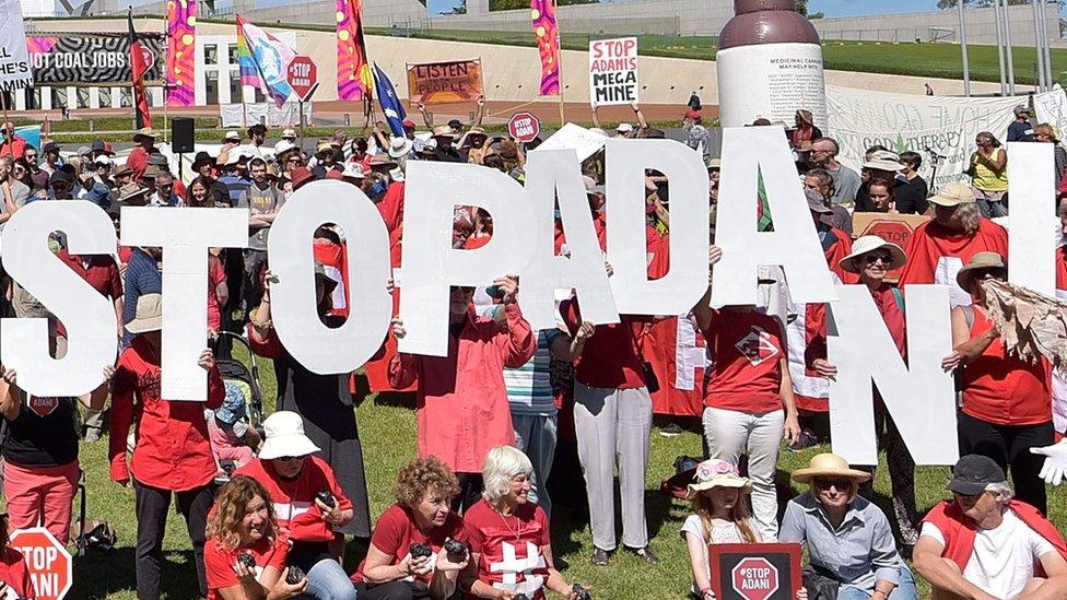 Anti-Adani protesters