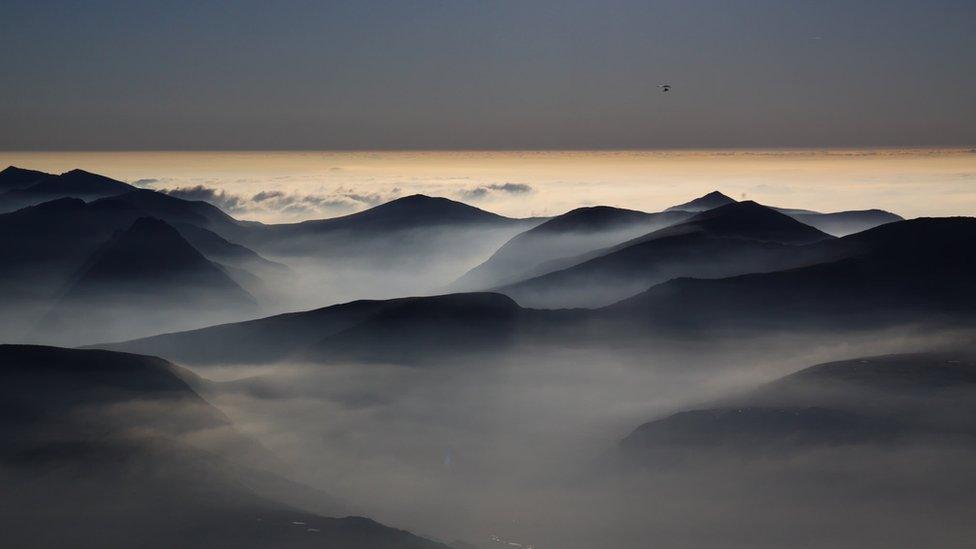 Snowdonia from the air