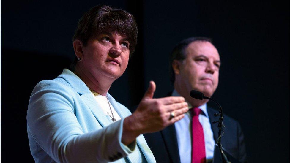 Arlene Foster and Nigel Dodds